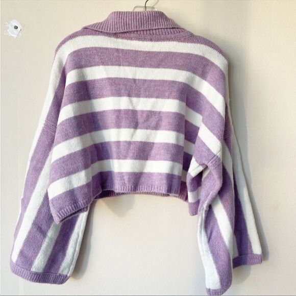 NWT for love and lemons Maude boxy crop sweater 1x - Picture 8 of 8